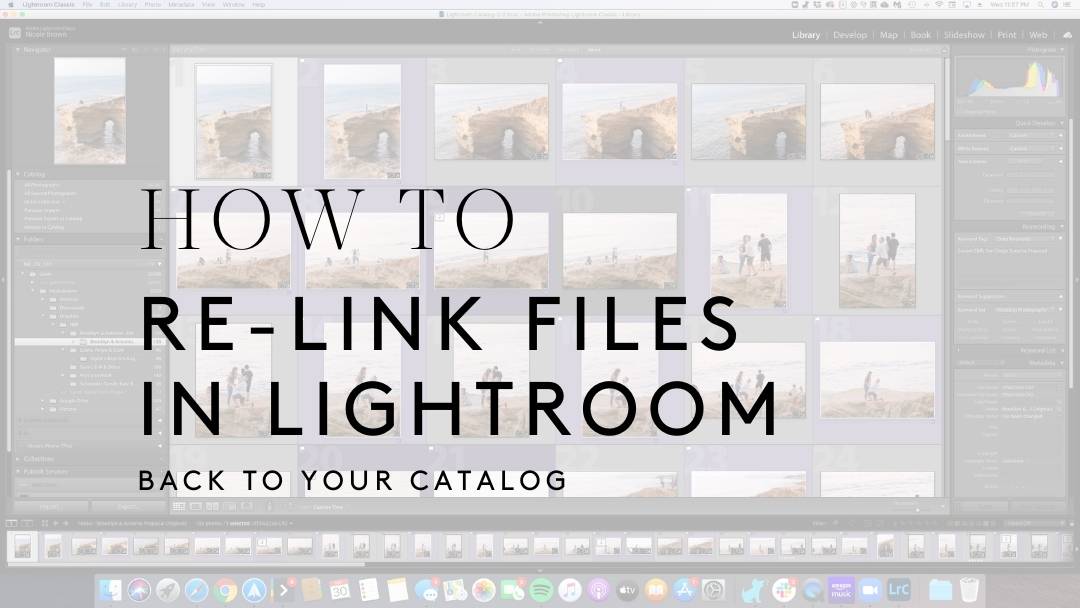 How to Relink Your Files in Lightroom