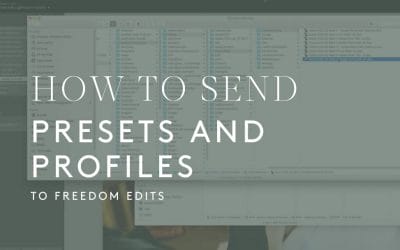 How To Send Your Presets and Camera Profiles